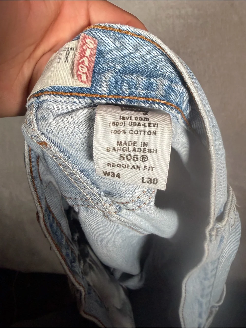 Levi's Light Blue Straight Leg Jeans
